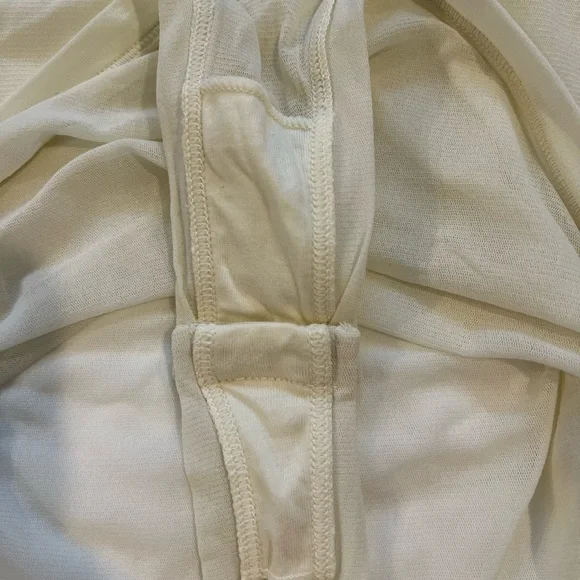 SKIMS Summer Mesh Cream Spaghetti Strap Bodysuit - Picture 6 of 7